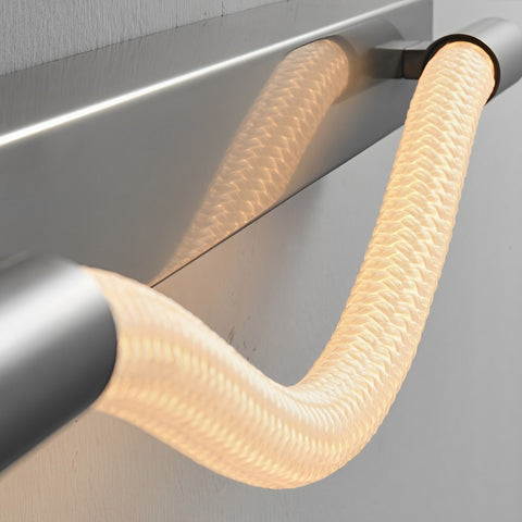 Unilamp Minimalist Handwoven Ropes Flexible LED Wall Lamp