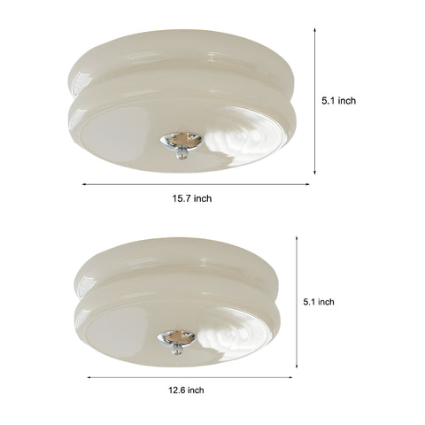 Unilamp Round Drum Three Step Dimming LED Nordic Ceiling Light