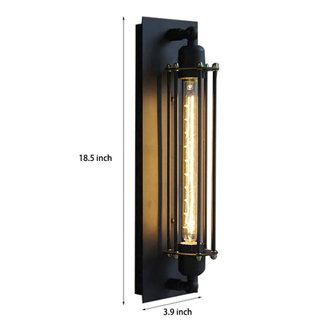Unilamp Retro Industrial Style Wall Light for Cafe Corridor Aisle