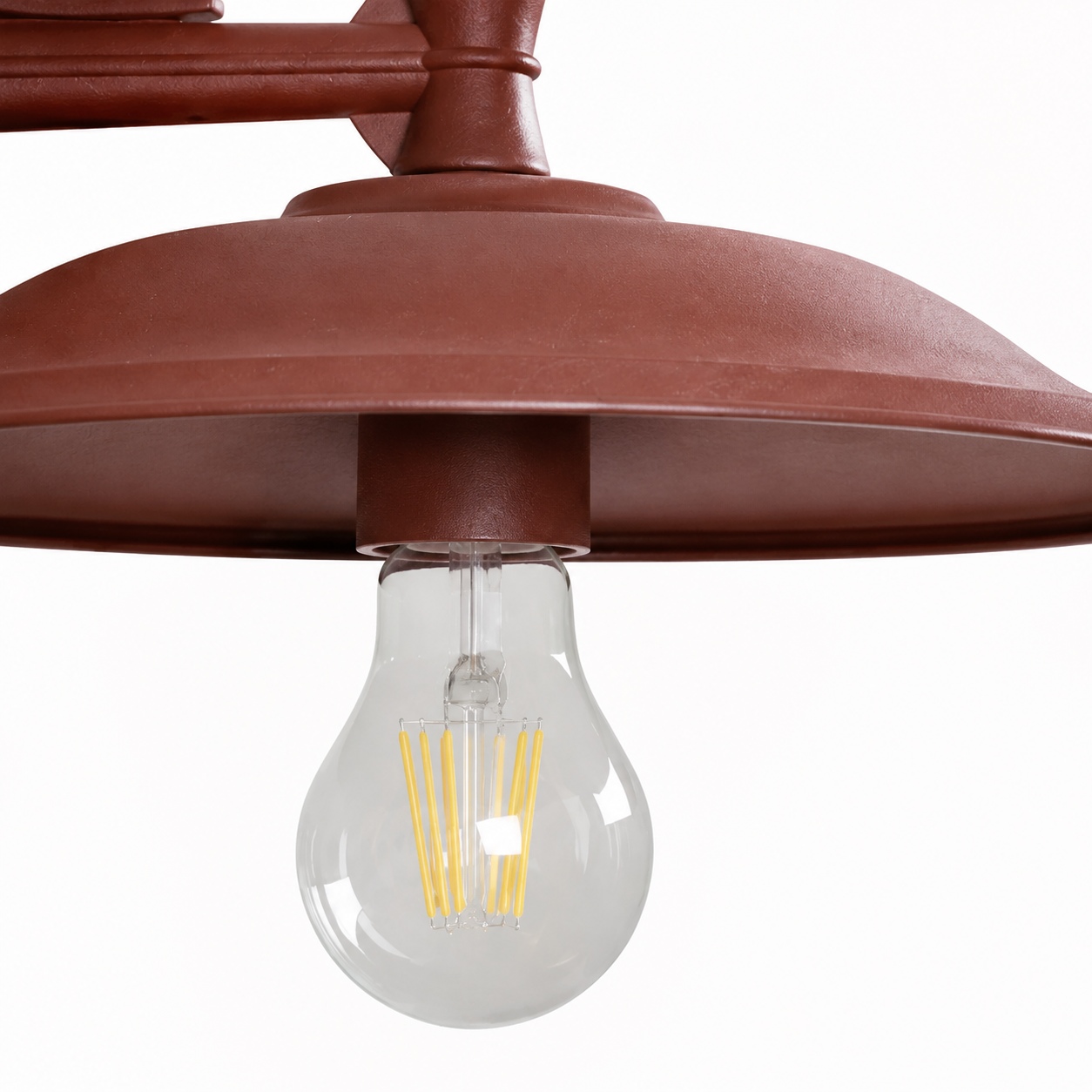 Open E27 bulb area beneath the Coffee Brown shade