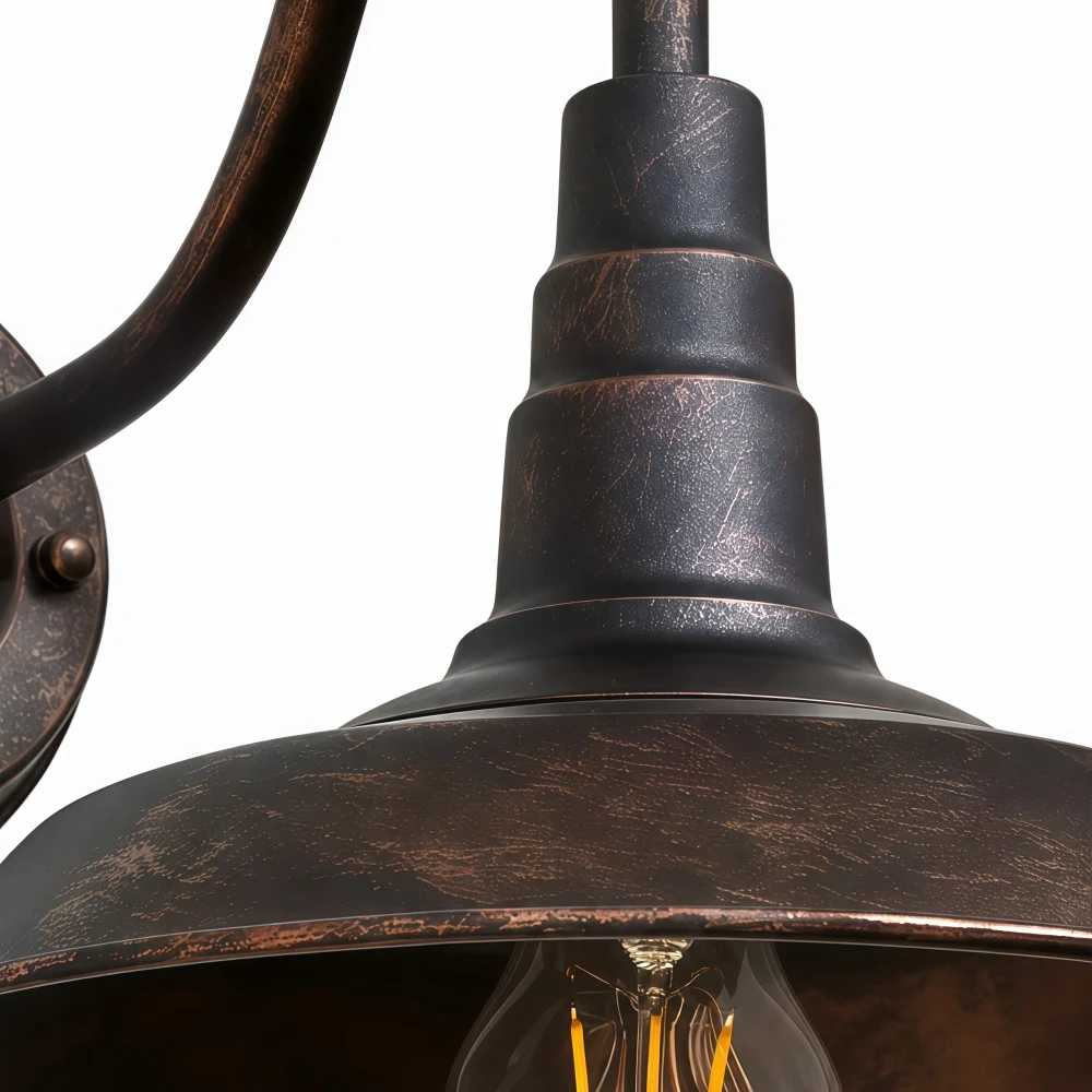 Solenvo iron shade and gooseneck structure detail