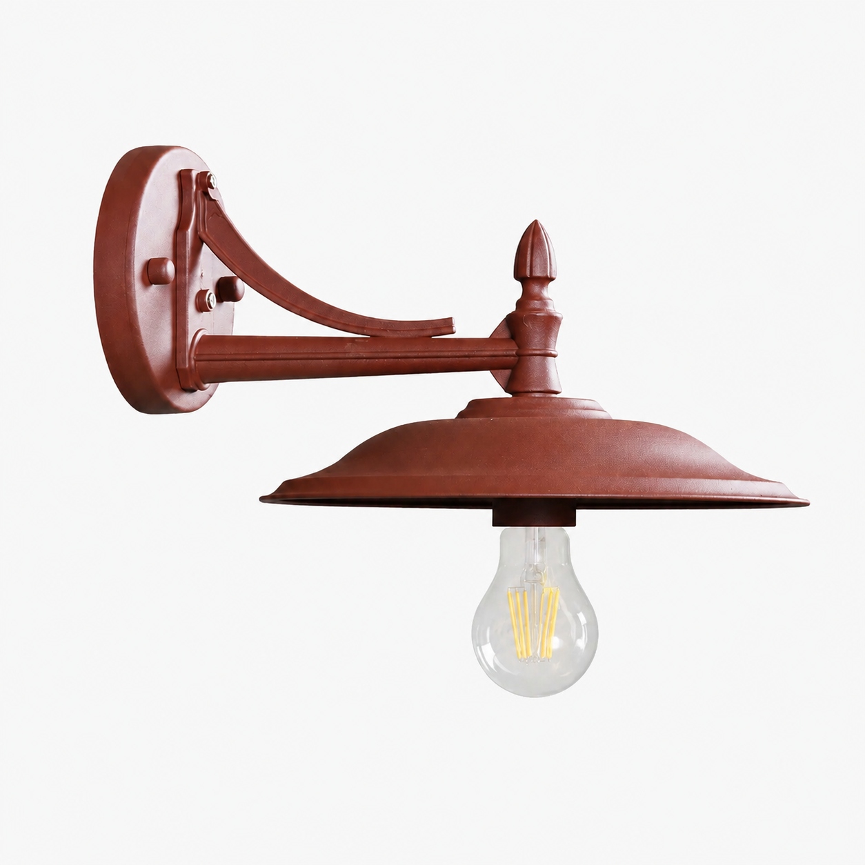 Leviaxa outdoor wall sconce in Coffee Brown
