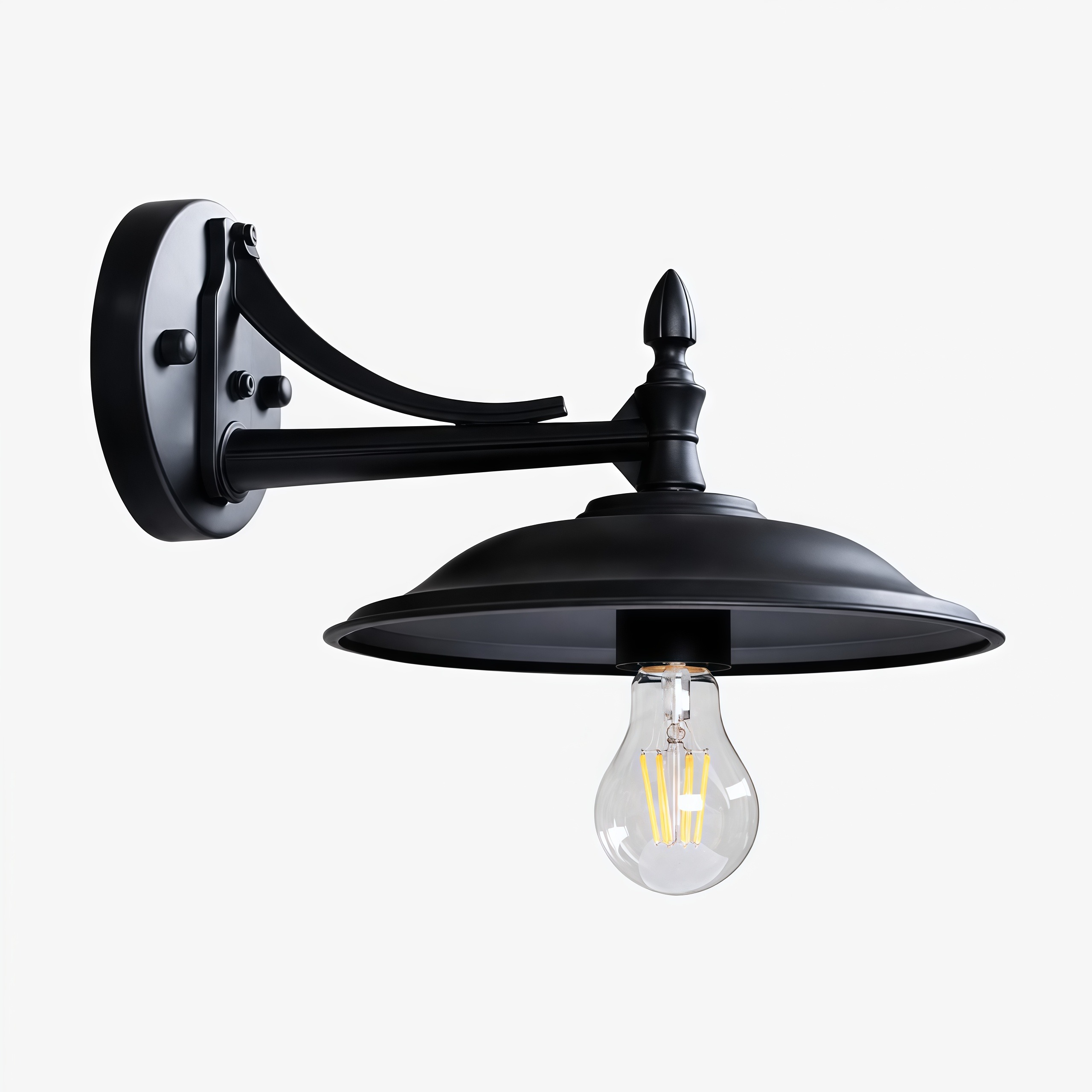 Leviaxa outdoor wall sconce in Matte Black