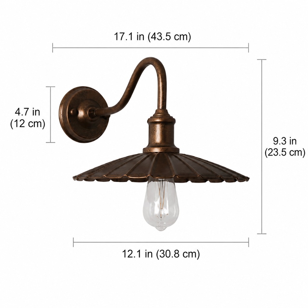 Antique Bronze vintage outdoor wall sconce product view