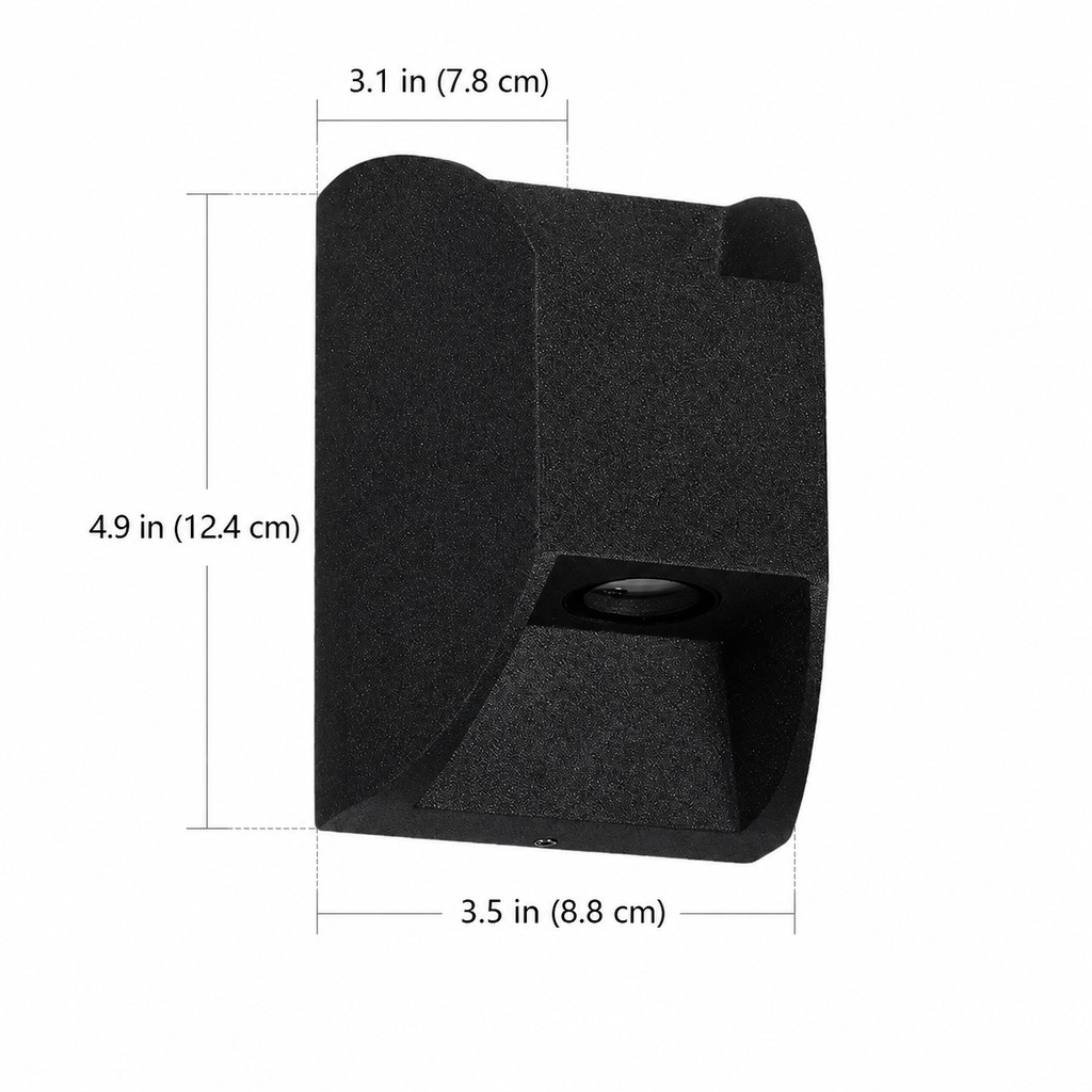 Up-and-down Lighting small black outdoor wall light