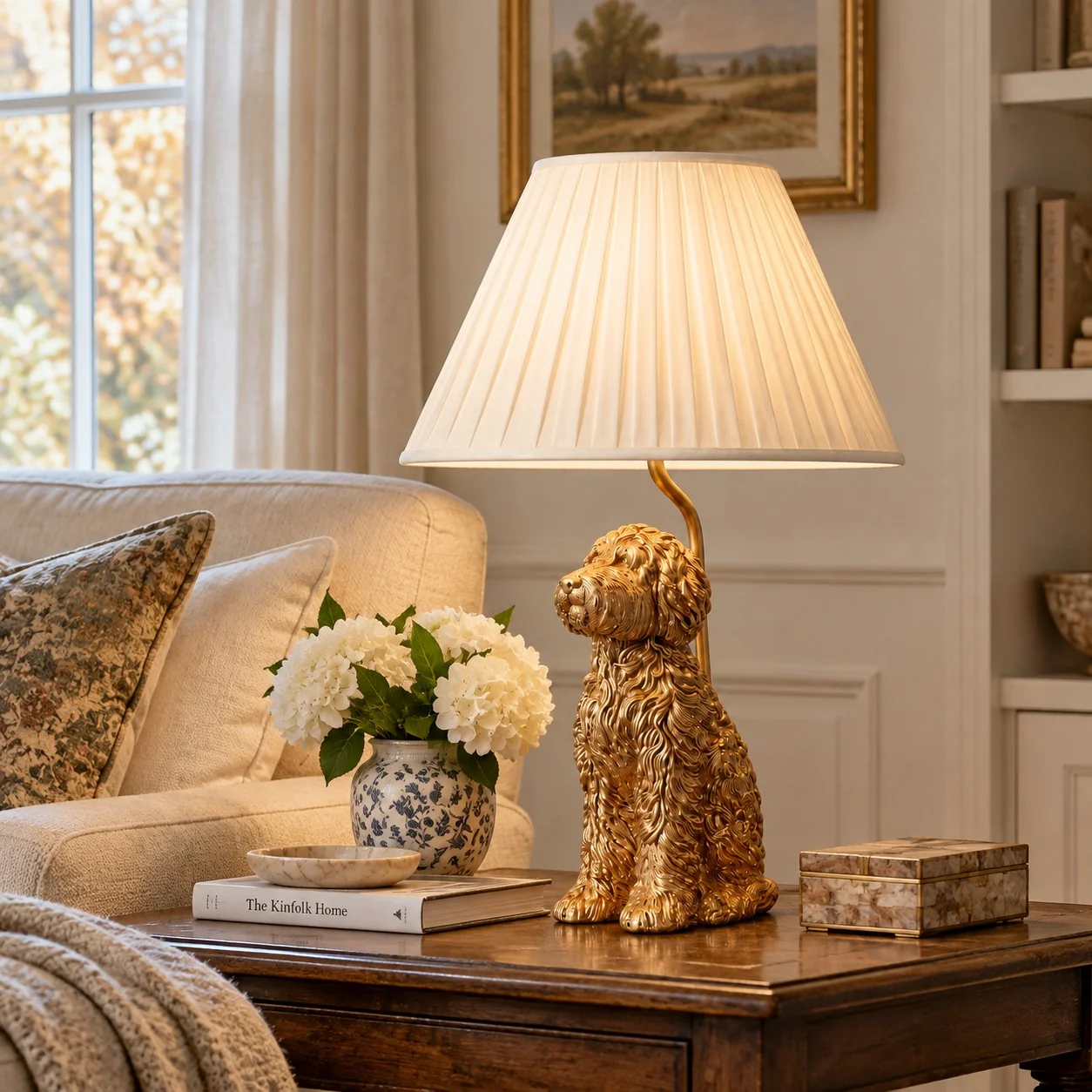 Pawdia Antique Gold Animal Table Lamp — image 7