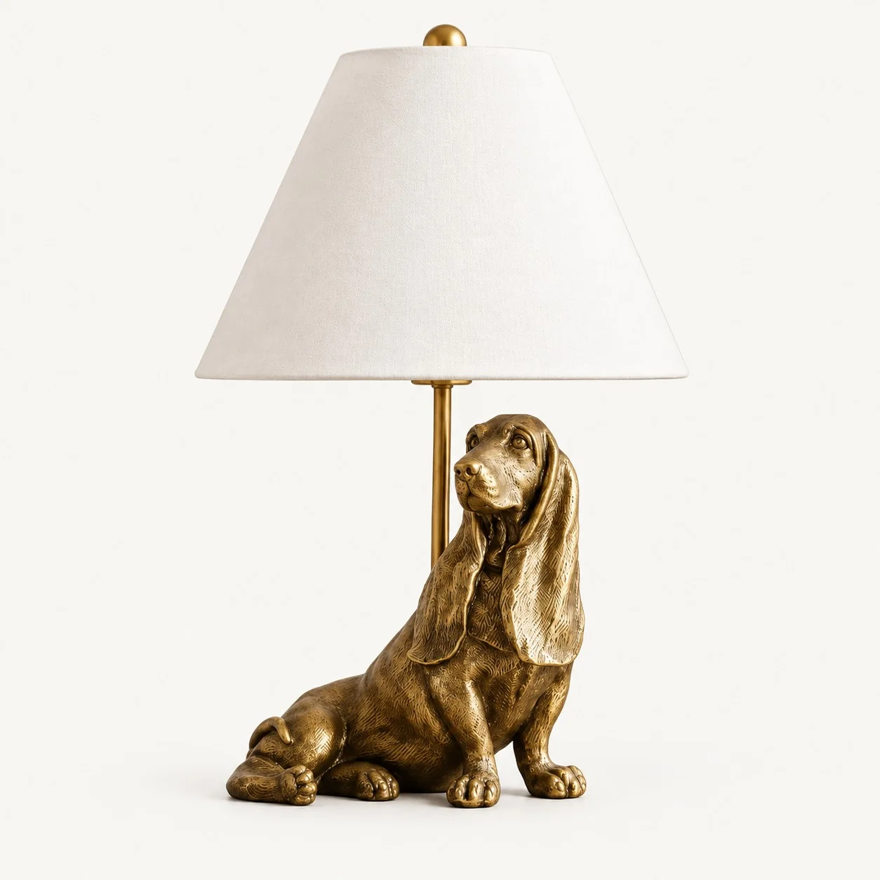 Hound animal table lamp