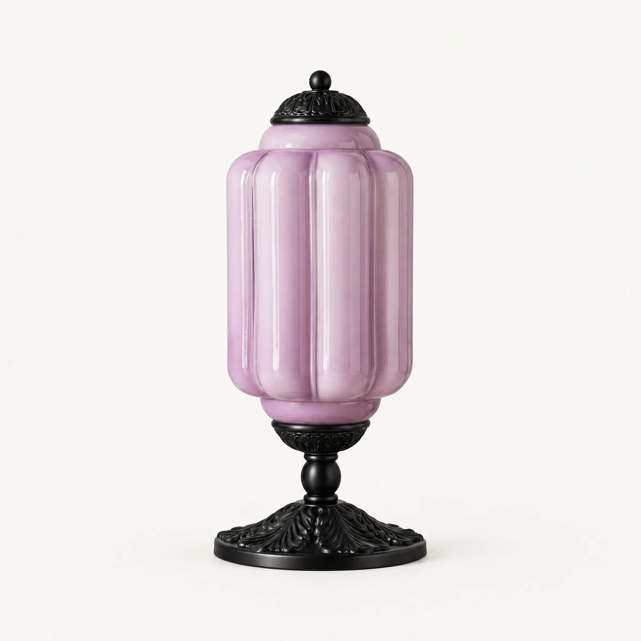 Eloise table lamp — Lavendel/Schwarz