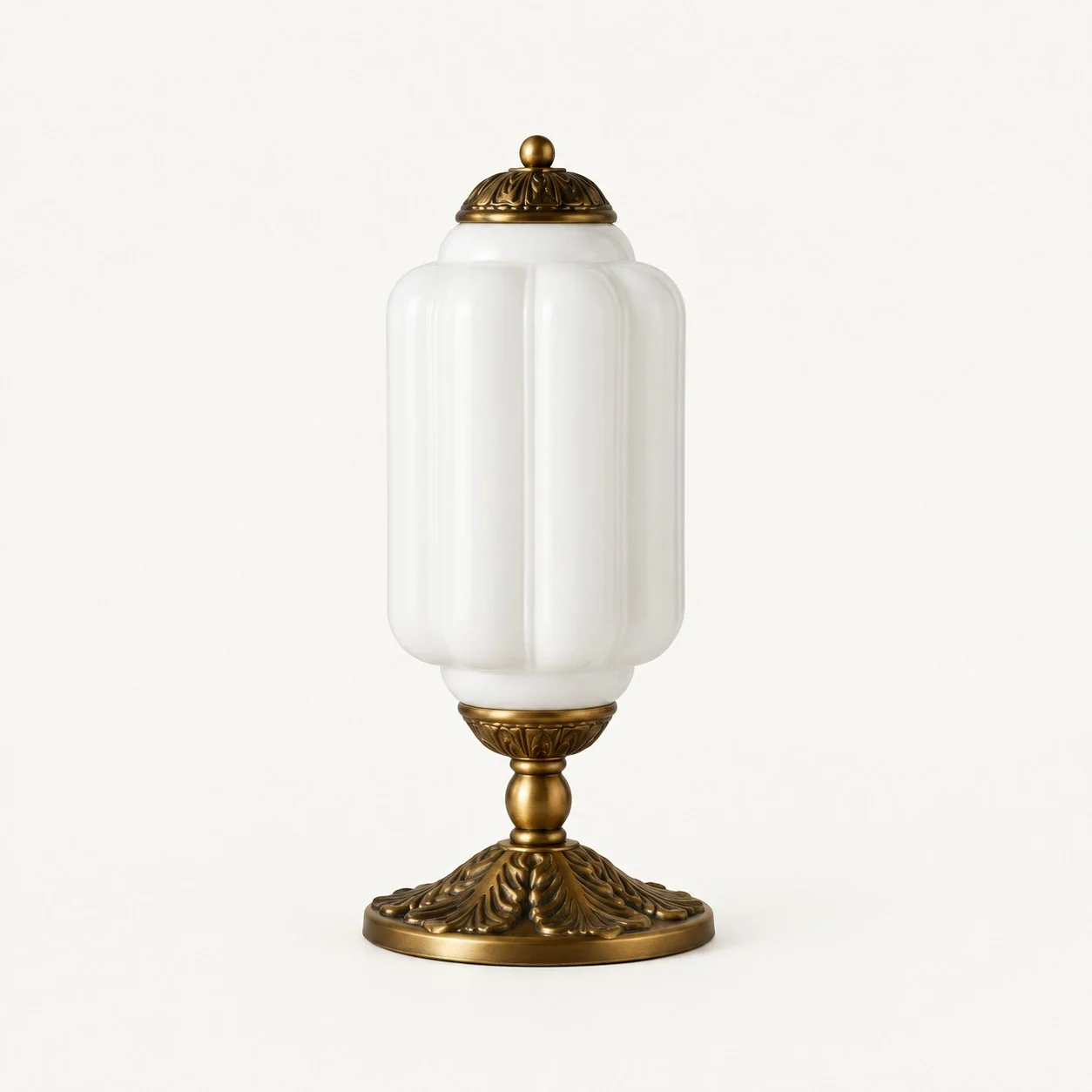 Eloise table lamp — Weiß/Messing